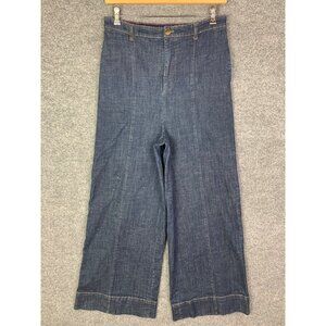 Anthropologie Blue Wide Leg Jeans